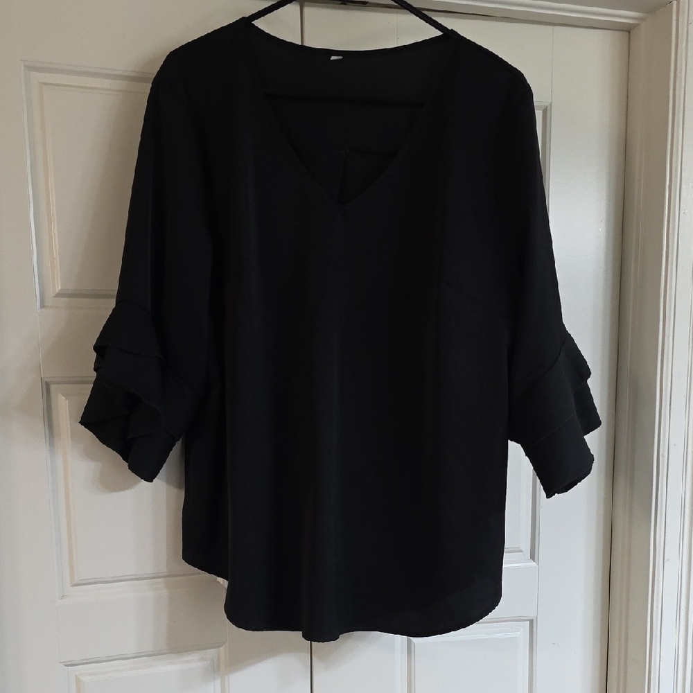 Elegant Black Women's Top